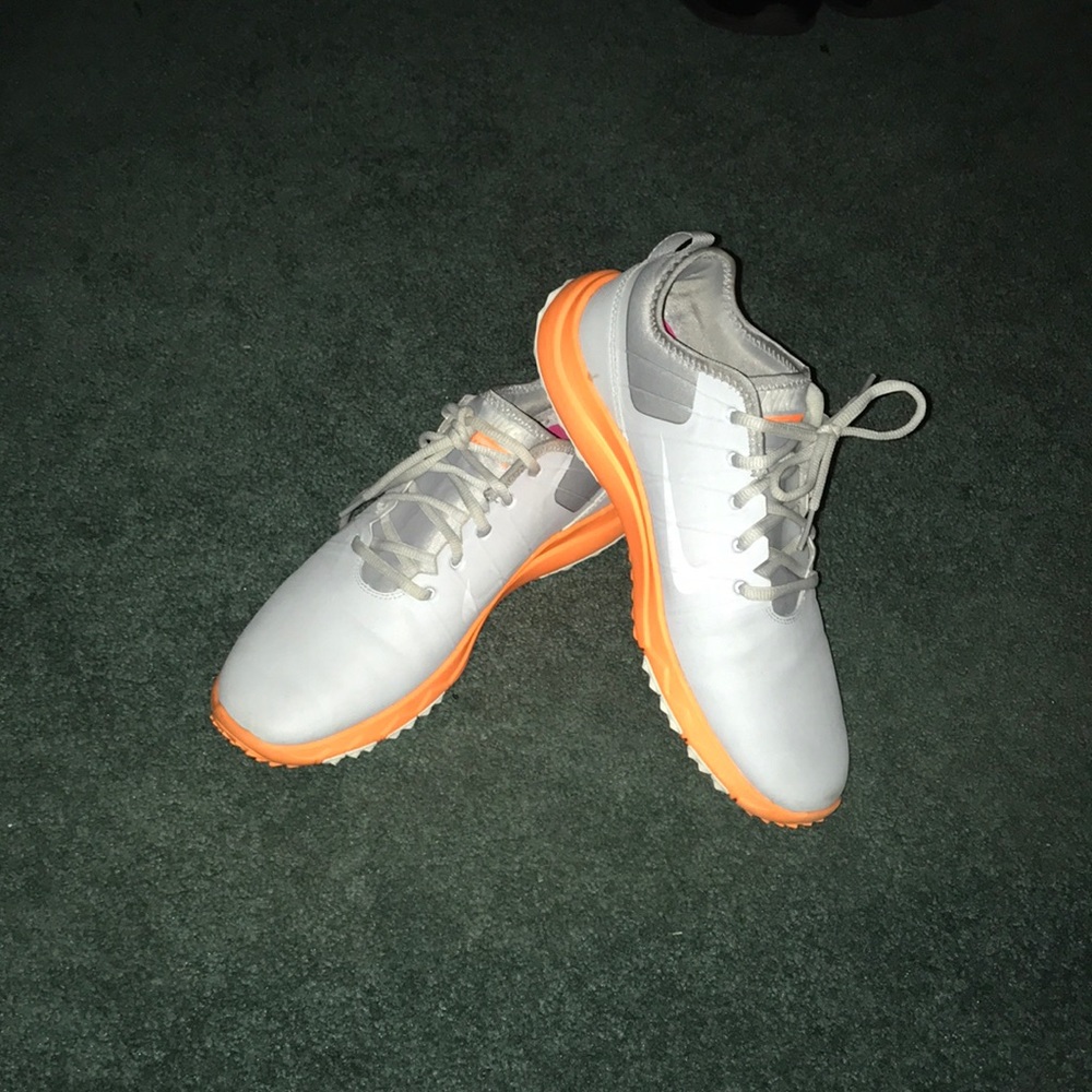 NIKE Orange and Grey